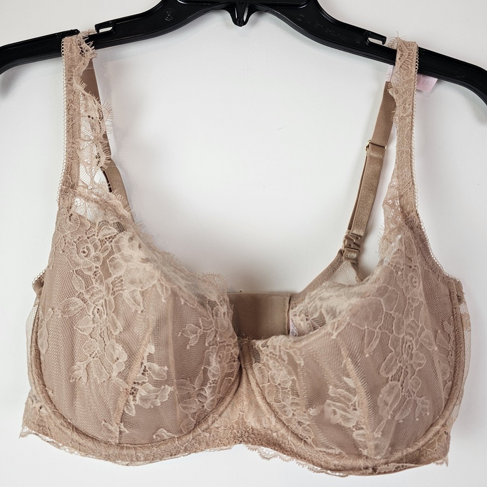 Victoria's Secret NWOT Very Sexy Lace Balconette Bra 36DDD Unlined Semi-Sheer